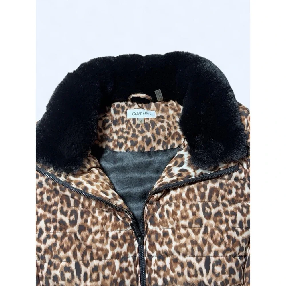Calvin Klein Women's Quilted Puffer Vest Full Zip Size Large